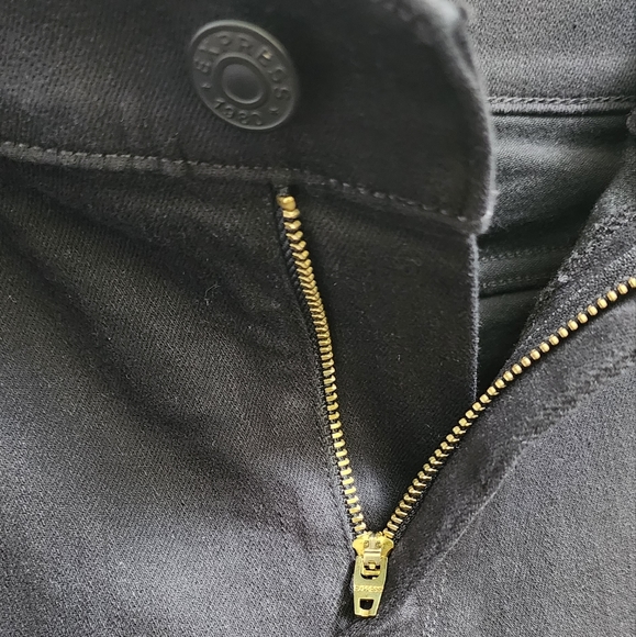 Express Mid Rise Black Sequin Stretch Denim Skinny in Black Size 4S - Picture 8 of 9